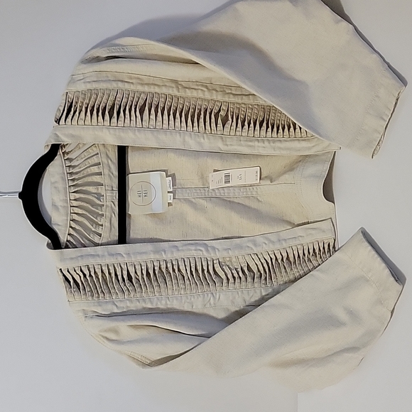 *HP 2/10/24 * Anthropologie Hei Hei Cropped Jacket - Beige - XS/S -NWT - Picture 9 of 16
